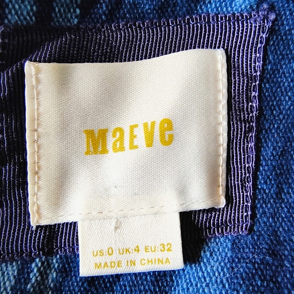 Anthropologie Maeve Antonia chevron dress size 0 - Picture 4 of 4